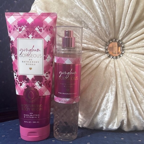 Bath & Body Works Other - Bath & Body Works Gingham Gorgeous Pink Body Wash & Mist